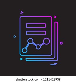 File icon design vector