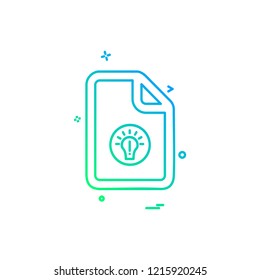 File icon design vector