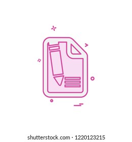 File icon design vector