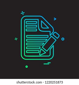 File icon design vector