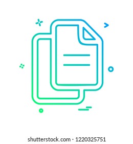 File icon design vector