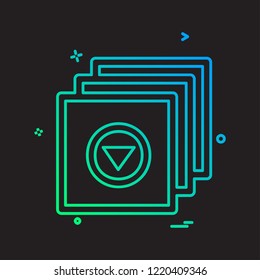 File icon design vector