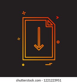 File icon design vector