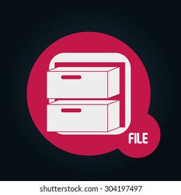 file icon design, vector illustration eps10 graphic 