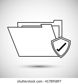 File icon design, vector illustration