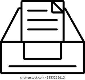 File icon in detail outline style