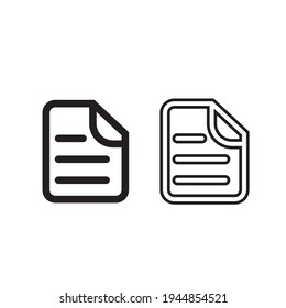 File icon, document icon illustration,
for website design User interface apps design
