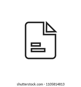 File icon. Document symbol modern, simple, vector, icon for website design, mobile app, ui. Vector Illustration