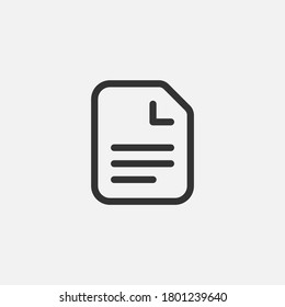 File icon. Document symbol modern, simple, vector, icon for website design, mobile app, ui. Vector Illustration