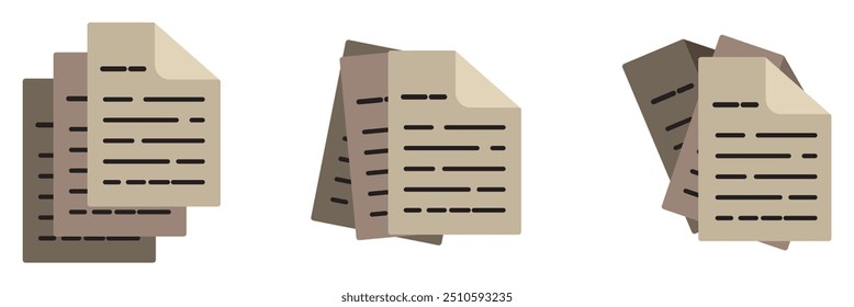 File Icon. Document icon vector. Paper icon design eps 10