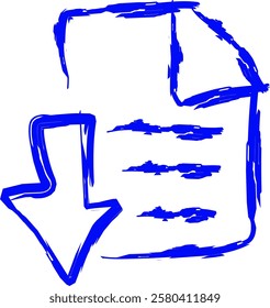 file icon in Doodle style
