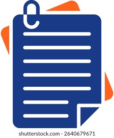 File Icon Fill Vector Illustration