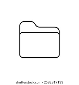 File icon Flat isolated outline sign