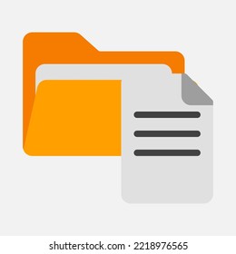 File icon in flat style about folders, use for website mobile app presentation