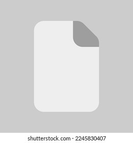 File icon in flat style, use for website mobile app presentation