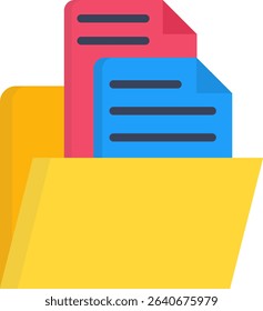 File Icon Flat Vector Illustration
