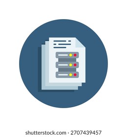 File Icon Flat Vector Illustration