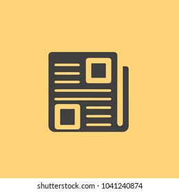 A file icon with information on a soft background. Information and electronics. Signs for gadgets.