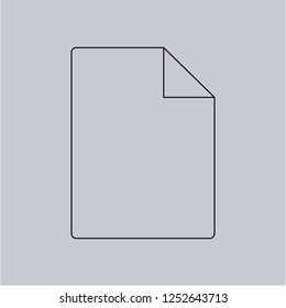 File icon isolated on grey background.Premium symbol for website design, mobile application, logo, ui.Vector illustration. Eps10
