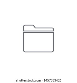 File icon isolated on white background. Document symbol modern simple vector icon for website design, mobile app, ui. Vector Illustration