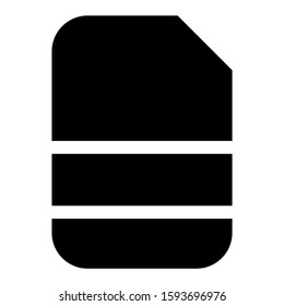 file icon isolated sign symbol vector illustration - high quality black style vector icons
