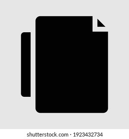 ilustración de vector aislado de icono de archivo