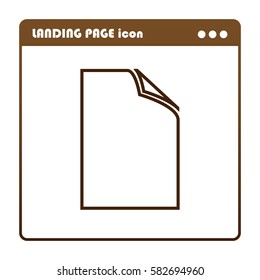 File , icon for the landing page