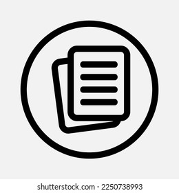 File icon in line style about essentials, use for website mobile app presentation