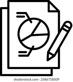 File Icon Line Vector Illustration