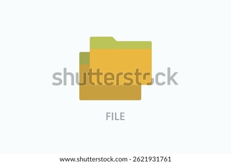 File Icon Or Logo Isolated Illustration