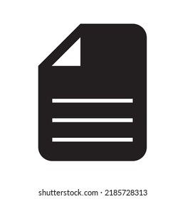 icono de archivo o logotipo símbolo de signo aislado ilustración vectorial - iconos vectoriales de estilo negro de alta calidad
