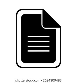 File Icon in Minimal Style for Document Access
