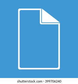 File icon on blue background.