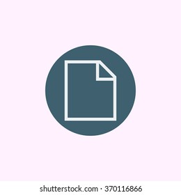 File icon on blue circle background, modern creative style