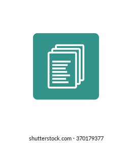 File icon on button style background with modern color