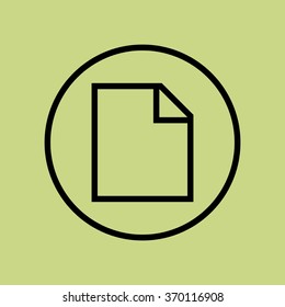 File icon on circle background with green color