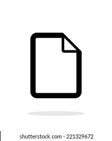 File icon on white background. Vector illustration.