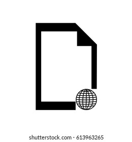 file icon on the white background