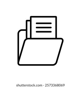 File icon Outline thin set