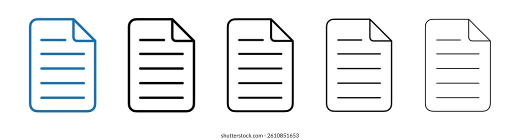 File icon Outline vector logo for web ui