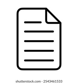 Dateisymbol Gliederungsvektor für Web-UI