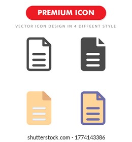paquete de iconos de archivo aislado en fondo blanco. para el diseño de su sitio web, logotipo, aplicación, interfaz de usuario. Ilustración gráfica vectorial y trazo editable. EPS 10.