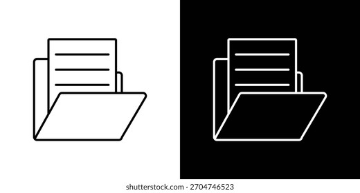 Icono de archivo píxel perfecto. Símbolo de contorno. Dibujo lineal simple.
