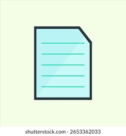 File icon. icon related to design elements. suitable for web site, app, user interfaces,element, printable etc. flat icon style. simple vector design editable