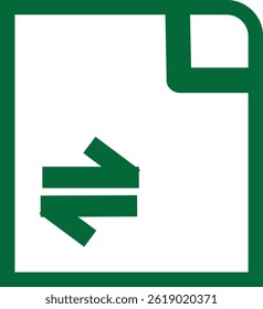 File icon representing documents, digital storage, and data organization, designed in a clean and modern style for office, productivity, or file management applications.