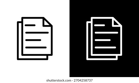 File With Icon Set Design