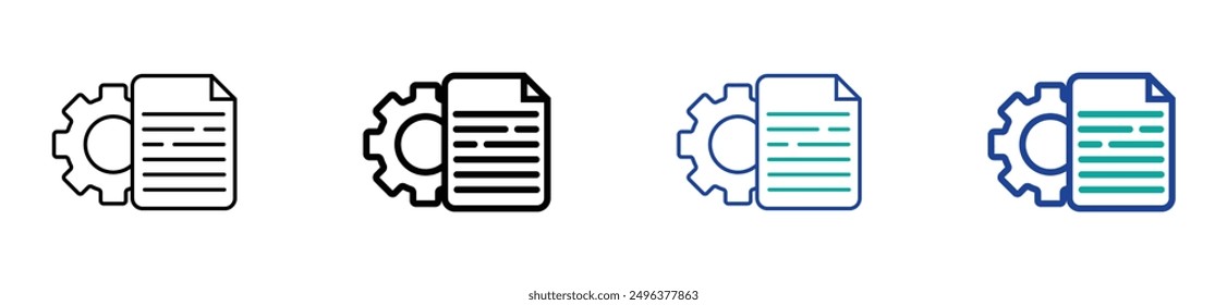 File icon set. information document icon. paper note sign. sheet file web doc icon. report spreadsheet icon. form paperwork sign for UI designs.