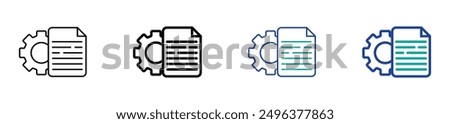 File icon set. information document icon. paper note sign. sheet file web doc icon. report spreadsheet icon. form paperwork sign for UI designs.