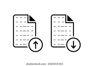 file icon set, file upload and file download from web