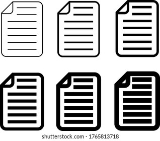 File icon set / vector